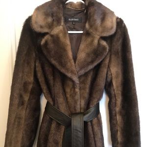 Ellen Tracy faux-fur coat, size XS